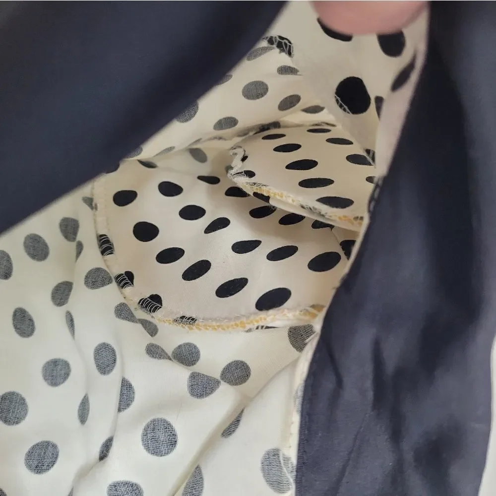 VINTAGE 80s set polka-dot high waist shorts and crop top S - Picture 8 of 15